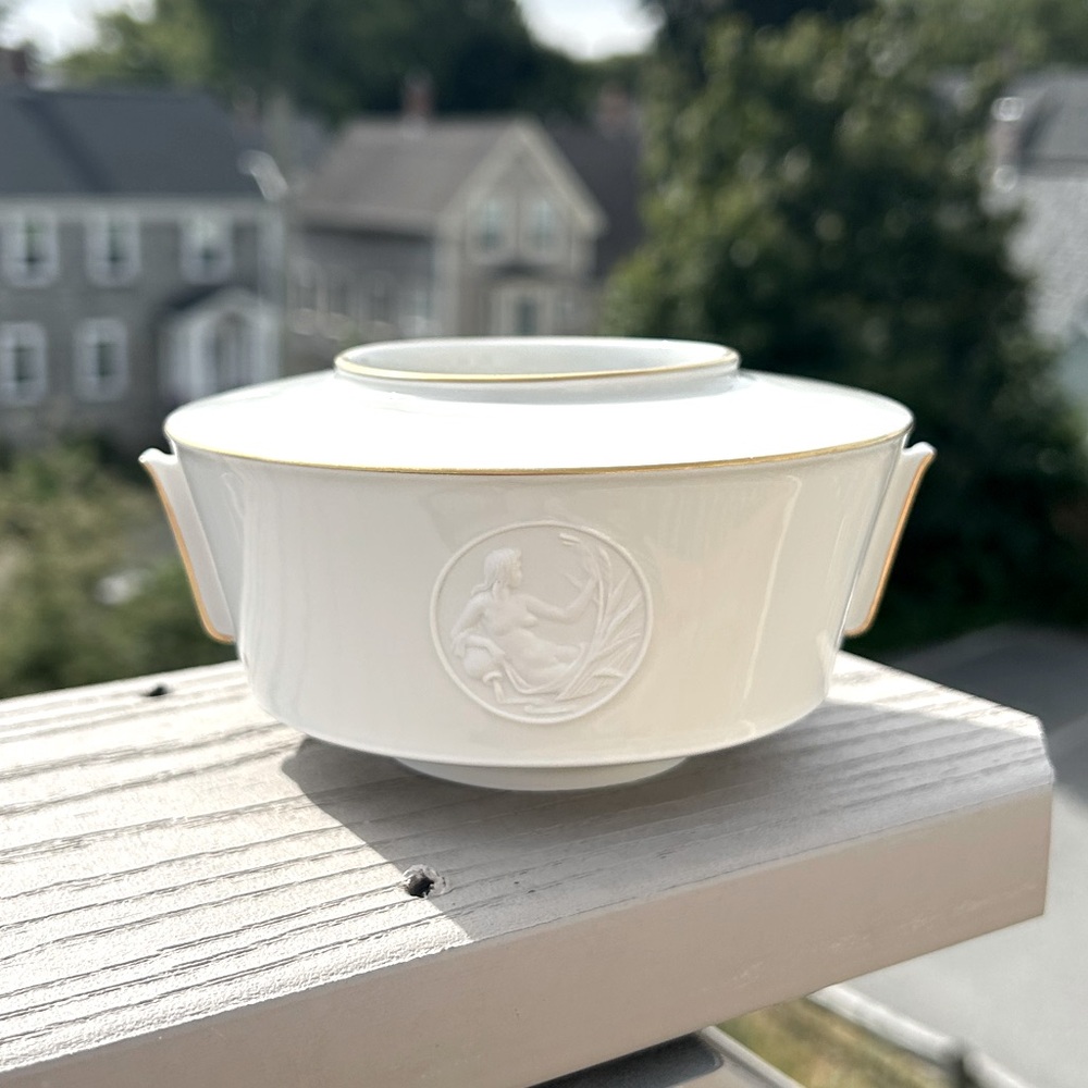 KPM Berlin Blanc De Chine Porcelain Arkadia Vase by Siegmund Schütz
